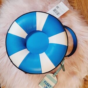 Kate Spade Splash Pool Float Crossbody Blue white
